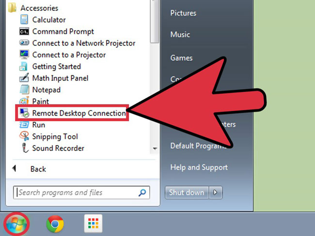 Remote Desktop Connection در ویندوز 7