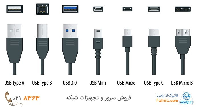 انواع پورت - پورت USB