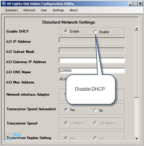 کانفیگ iLO بدون ریبوت کردن سرور با HPONCNG