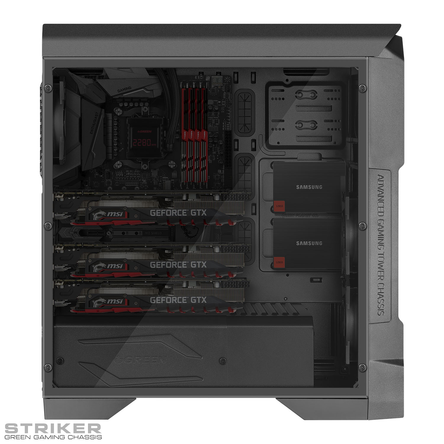 کیس گیم استرایکر Striker Gaming Chassis with USB Type-C