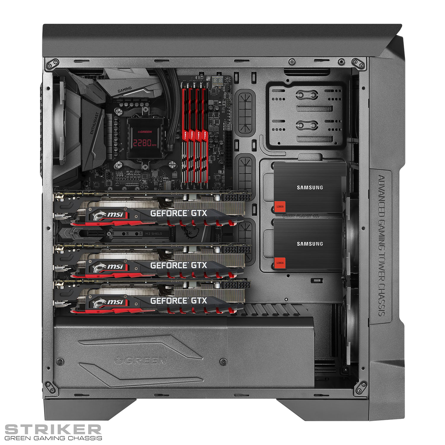کیس گیم استرایکر Striker Gaming Chassis with USB Type-C