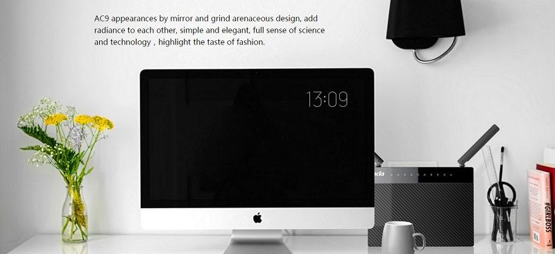 روتر وایرلس چهارپورت سری AC1200 دو باند تندا AC9 Tenda