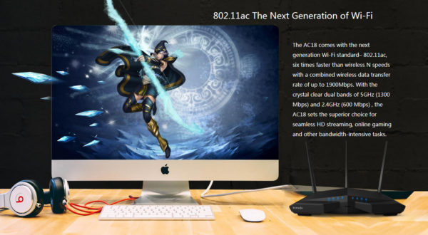 روتر بیسیم AC1900 تندا AC18