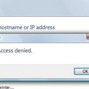 پیغام Access Denied هنگام اشتراک گذاری پرینتر در شبکه